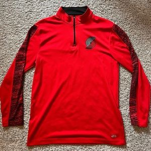 Portland Trail Blazers Long Sleeve Quarter Zip Up